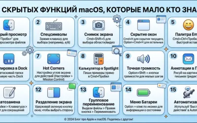 15 скрытых функций macOS которые мало кто знает