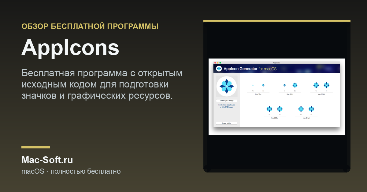 AppIcons для macOS: обзор бесплатной программы