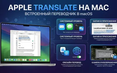 Apple Translate на Mac: встроенный переводчик в macOS