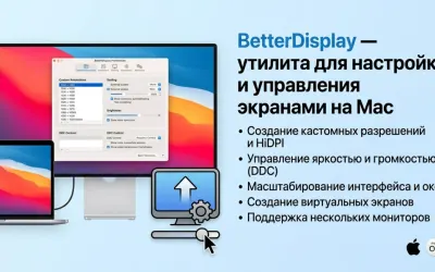 BetterDisplay - как сделать внешний монитор идеальной