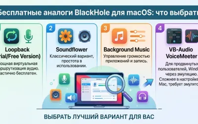 Бесплатные аналоги BlackHole для macOS: что выбрать