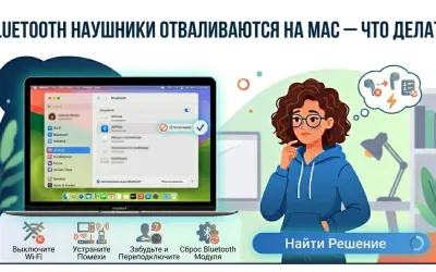 Bluetooth наушники отваливаются на Mac - что делать