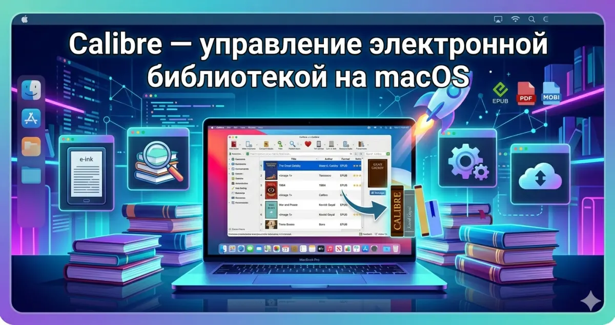 Calibre — управление электронной библиотекой на macOS