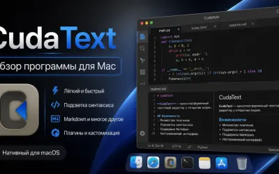 CudaText - обзор программы для Mac