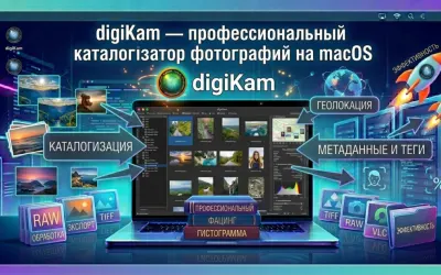digiKam — профессиональный каталогизатор фотографий на macOS
