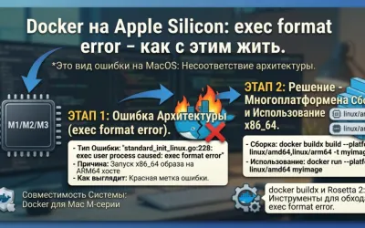 Docker на Apple Silicon: exec format error и как с этим жить