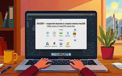 Dozer — скрытие иконок в строке меню macOS