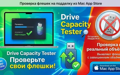 Drive Capacity Tester: проверка флешек на подделку из Mac App Store