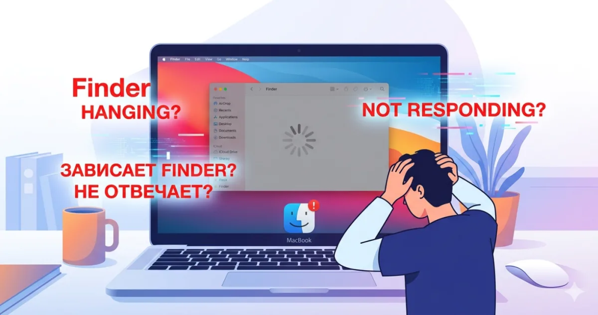 Finder зависает и не отвечает на Mac - решение