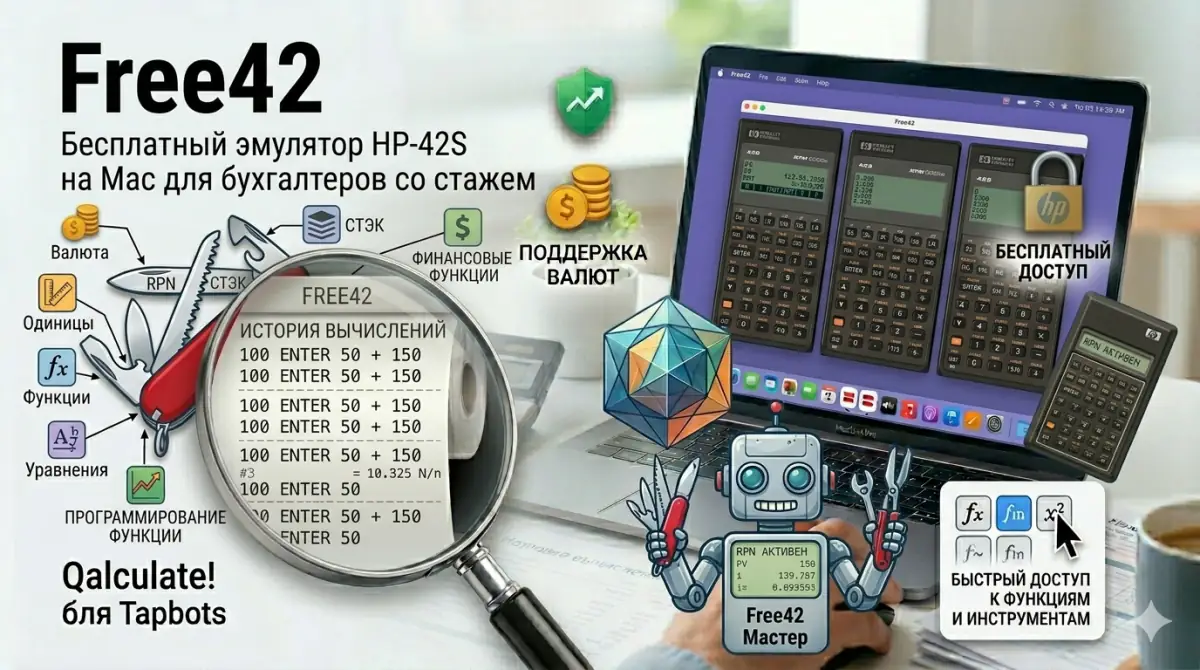 Free42 - эмулятор HP-42S на Mac для бухгалтеров со стажем