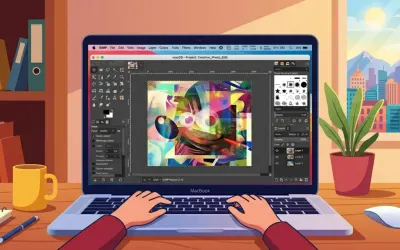 GIMP — бесплатный растровый редактор на macOS