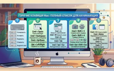 Горячие клавиши Mac: полный список для начинающих