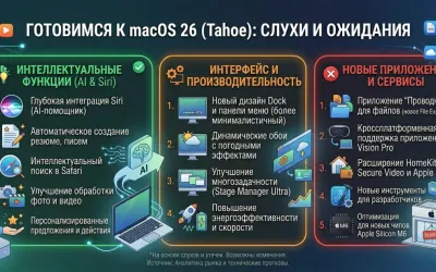 Готовимся к macOS 26 (Tahoe): слухи и ожидания