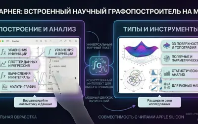Grapher - встроенный научный графопостроитель на Mac