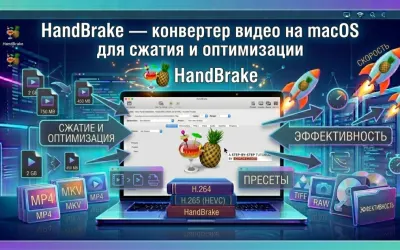 HandBrake — конвертер видео на macOS для сжатия и оптимизации