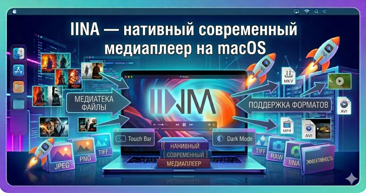 IINA — нативный современный медиаплеер на macOS