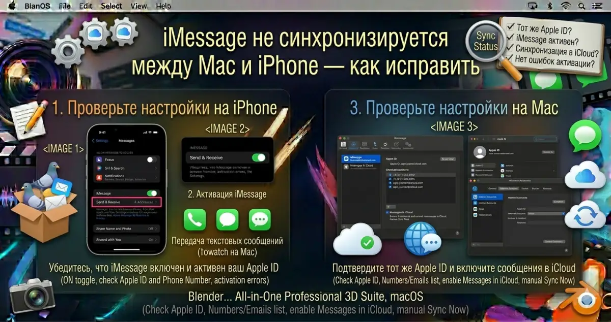 iMessage не синхронизируется  - как исправить