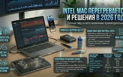 Intel Mac перегревается: диагностика и решения в 2026