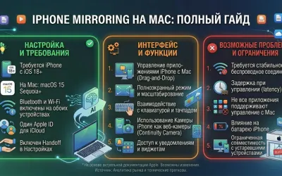 iPhone Mirroring на Mac: полный гайд