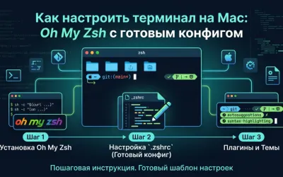 Как настроить терминал на Mac: Oh My Zsh с готовым конфигом