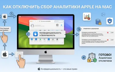 Как отключить сбор аналитики Apple на Mac