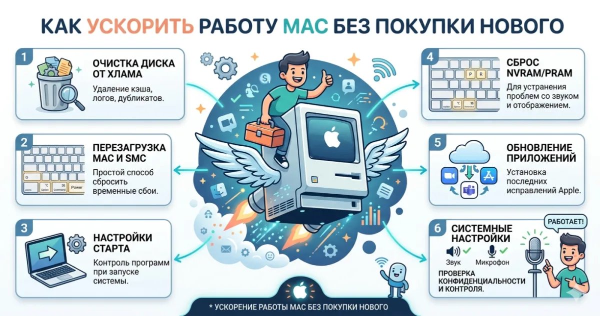 Как ускорить работу Mac без покупки нового