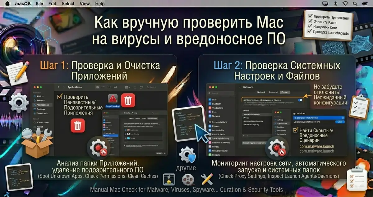 Как вручную проверить Mac на вирусы и вредоносное ПО