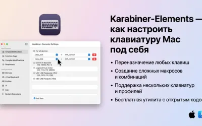 Karabiner-Elements - как настроить клавиатуру Mac под себя