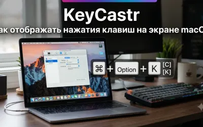 KeyCastr: Как отображать нажатия клавиш на экране macOS