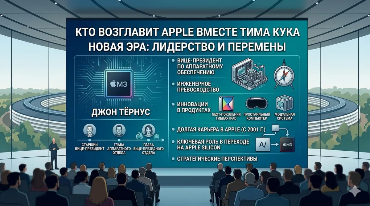 Джон Тёрнус: кто возглавит Apple вместо Тима Кука