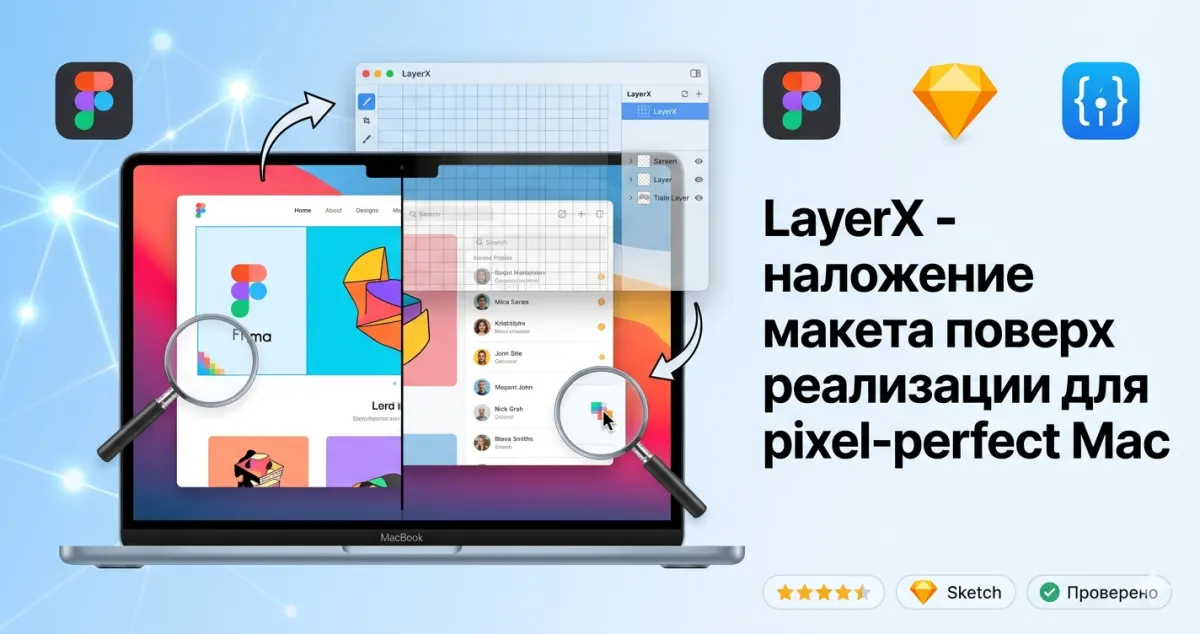LayerX - наложение макета поверх реализации для pixel-perfect Mac