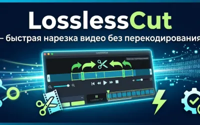 LosslessCut — быстрая нарезка видео без перекодирования.