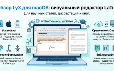 LyX для Mac: редактор научных текстов и книг