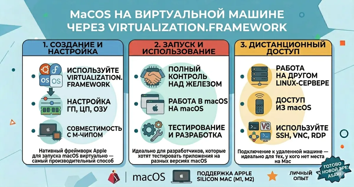 macOS на виртуальной машине через Virtualization.framework