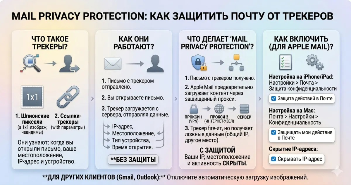 Mail Privacy Protection: как защитить почту от трекеров