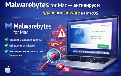 Malwarebytes for Mac — антивирус и удаление adware на macOS