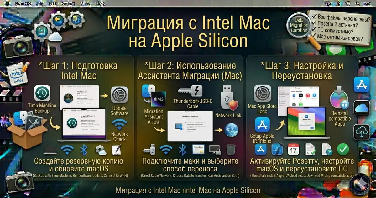 Миграция с Intel Mac на Apple Silicon
