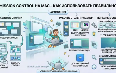Mission Control на Mac - как использовать правильно