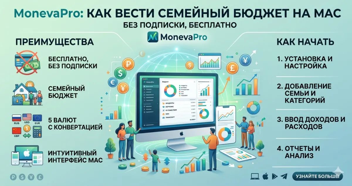 MonevaPro: как вести семейный бюджет  без подписки