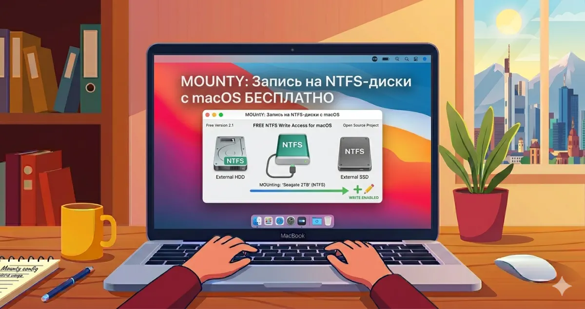 Mounty — запись на NTFS-диски с macOS бесплатно