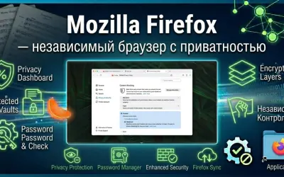 Mozilla Firefox — независимый браузер с приватность
