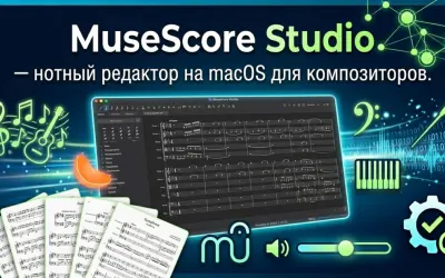 MuseScore Studio — нотный редактор на macOS для композиторов