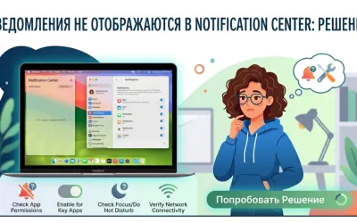 Notification Center не показывает уведомления на Mac - решение