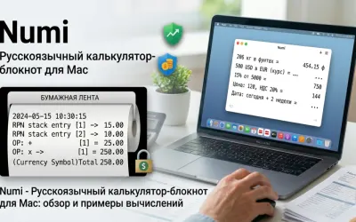 Numi - русскоязычный калькулятор-блокнот для Mac