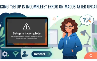 Ошибка «Setup is Incomplete» после обновления macOS - что делать