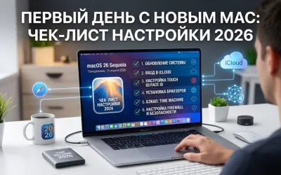 Первый день с новым Mac: чек-лист настройки 2026