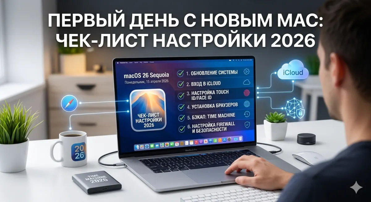 Первый день с новым Mac: чек-лист настройки 2026
