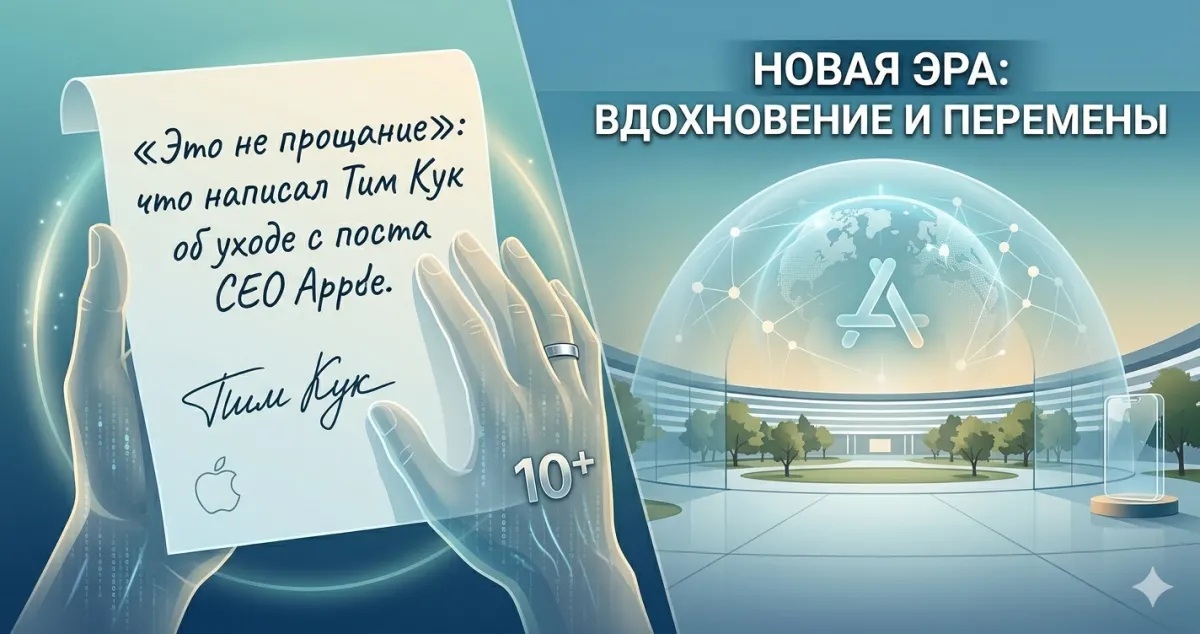 «Это не прощание»: что написал Тим Кук об уходе с поста CEO Apple