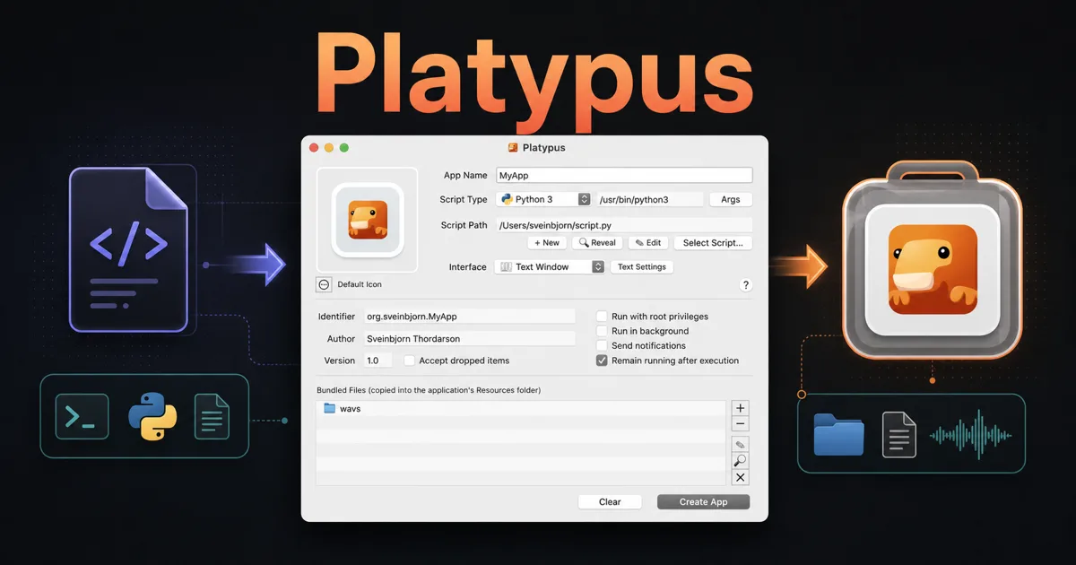 Platypus: превращаем скрипты в приложения macOS