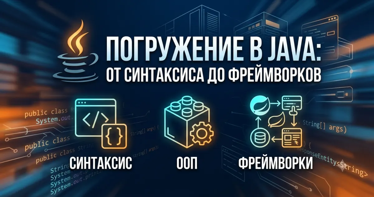 Погружение в Java: от синтаксиса до фреймворков
